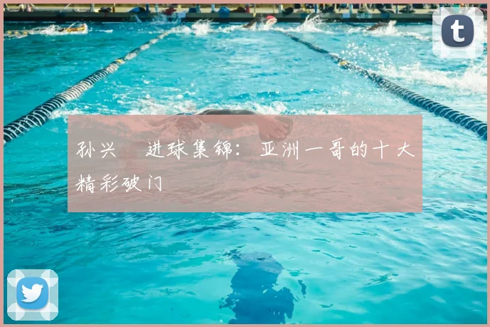 孙兴慜进球集锦:亚洲一哥的十大精彩破门